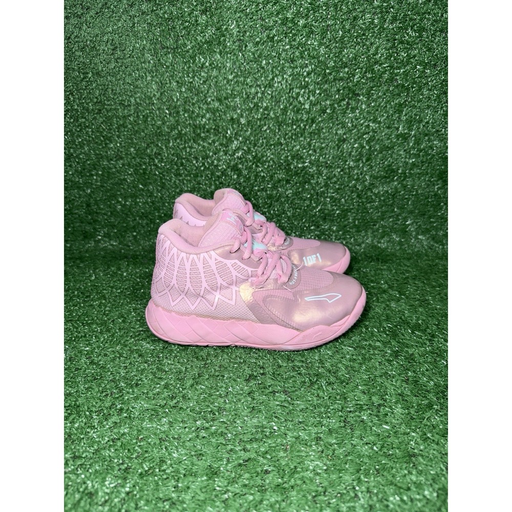 Puma MB.01 La Melo Ball Kids Size 13C Pink Basketball Shoes‎ Comfort Sneakers